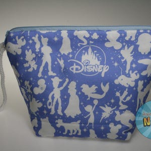 Disney Tissue Paper Inspired Sock Size Project Bag//Knitting Project Bag//Crochet Project Bag//Yarn Craft Project Bag//WIP Bag