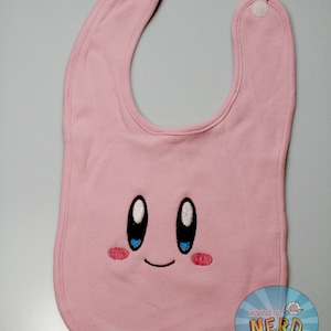 Kirby Face Inspired Baby Bib