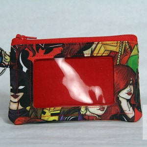 Women in Comics Inspired Mini ID/Coin Purse Wallet