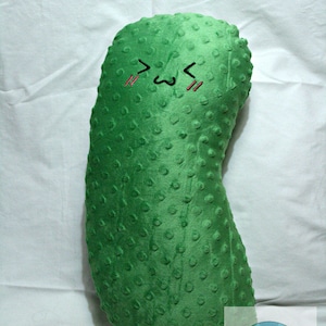 Super Soft Kawaii Pickle Pillow Plush//Food Plush//Stuffed Pickle