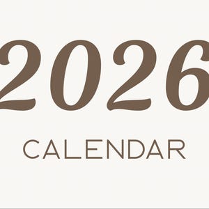 2026 Calendar