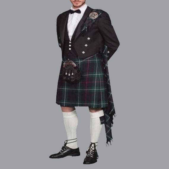 formal dress kilt Mackenzie Tartan Outfit: Deluxe Scottish Highland for Men category: Womens