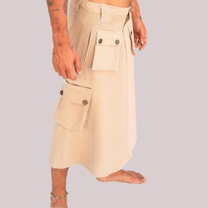 MEN SKIRT, skirt for men,masculine skirt,unisex skirt,men kilt,alternative kilt,burning man skirt, festival men skirt,boho men white skirt