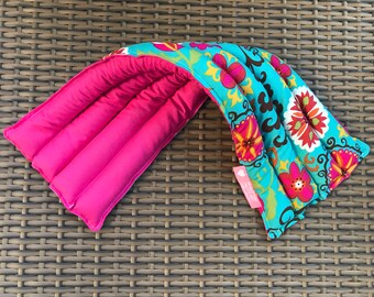 Coussin chauffant pour micro-ondes, Coussin chauffant, Coussin chauffant, Ensemble de thérapie par le froid et la chaleur, Cicatrisant, Ventre, Sac de riz aux graines de lin, Huiles essentielles, Lavande