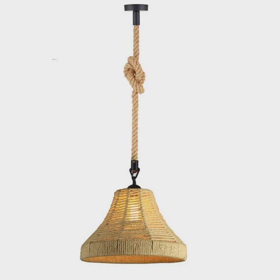 Hütten Lampen Industrial Retro Pendant Light - E27 Ceiling Hanging Lamp, Metal Shade