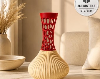 Vase Modern Abstract art, 3Dprint file,STL,3MF, Minimalist Scandinavian Home Décor, Housewarming