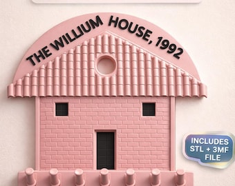 Llavero con impresión 3D, archivo STL, nombre, texto editable, organizador de llaves personalizado para el hogar.