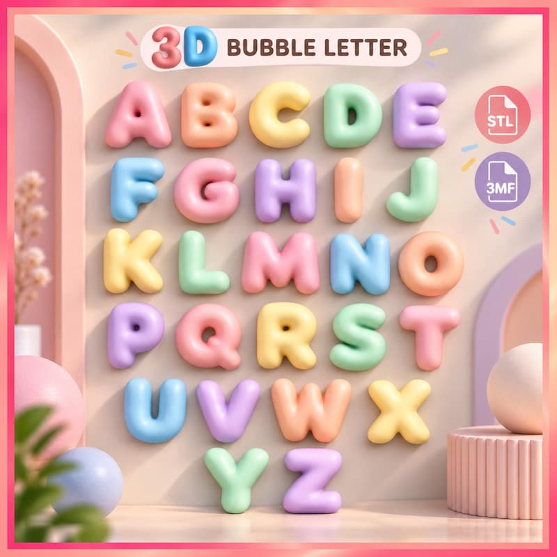 3d File Letters - Etsy UK