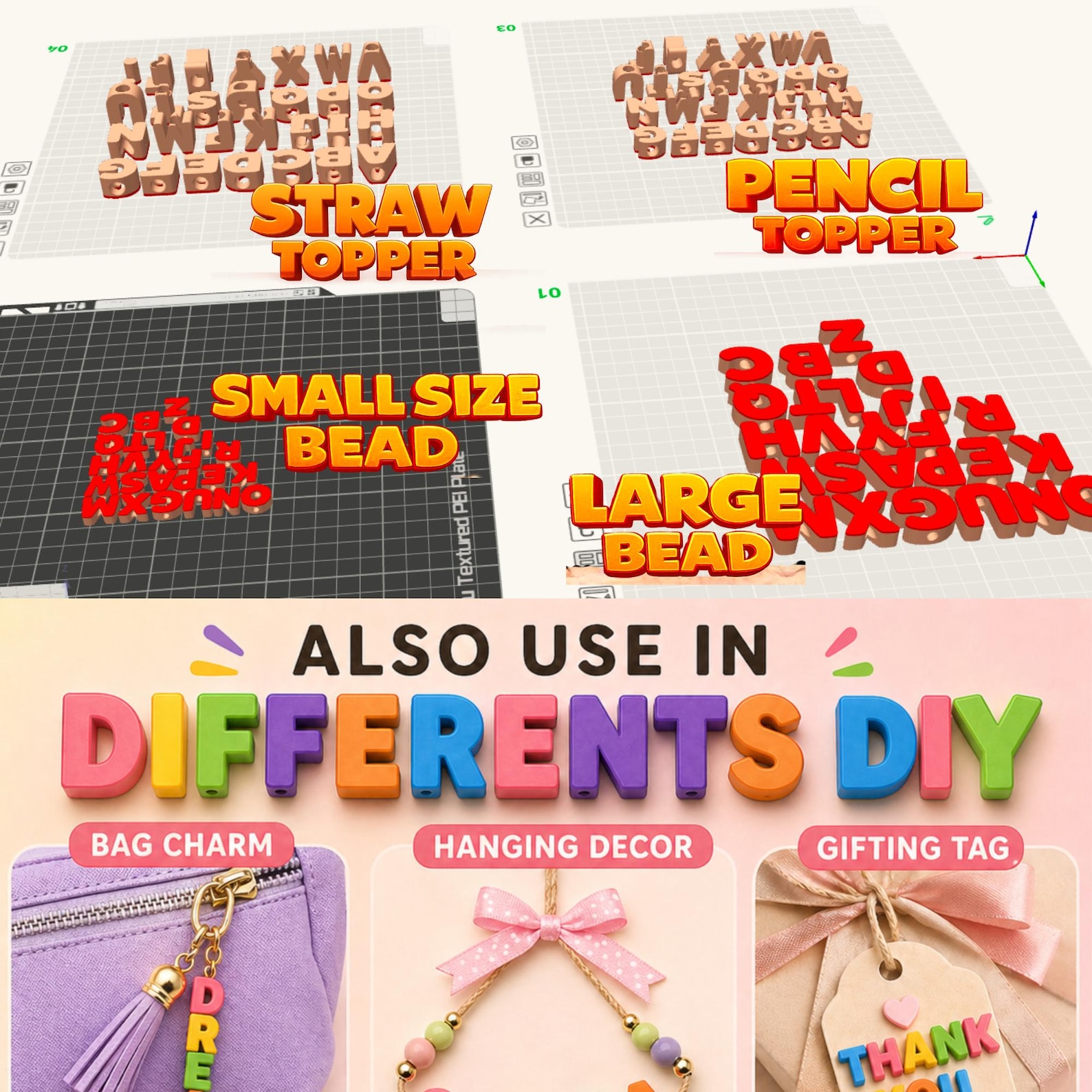 Multifunctional Alphabet Rounded Letters STL 3MF DIY Letter HOLES multifunctional-alphabet-rounded-letters-stl-3mf-diy-letter-holes