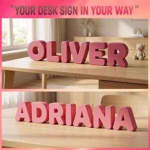 "Minimal rounded A–Z alphabet STL files for 3D printing, featuring clean modern letters ideal for creating custom desk signs, personalized names, office décor, wall art, templates, DIY crafts, and creative home decoration projects. FDM printer-friendly design with smooth rounded edges."