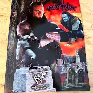 WWE WWF Vintage Folder The Undertaker Attitude Era 90s Wrestling