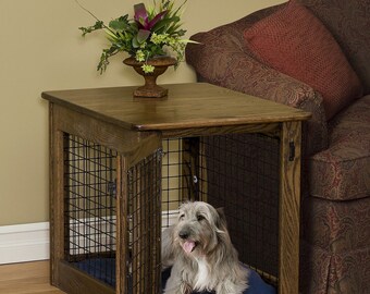 Dog Crate Furniture Etsy