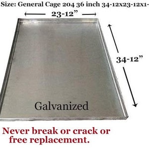 Metal Replacement Tray for Metal  Dog Crate Pan | Chew Proof & Crack Proof Pet Kennel Tray | Midwest Central Metal Dog Crate Pan