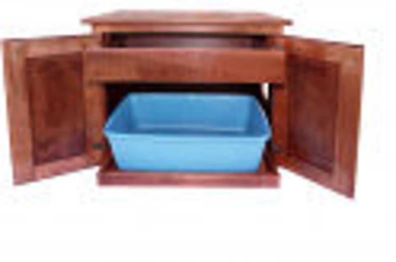 Cat Litter Pan Cat Litter Tray With Drawer Hidden Litter Box Etsy