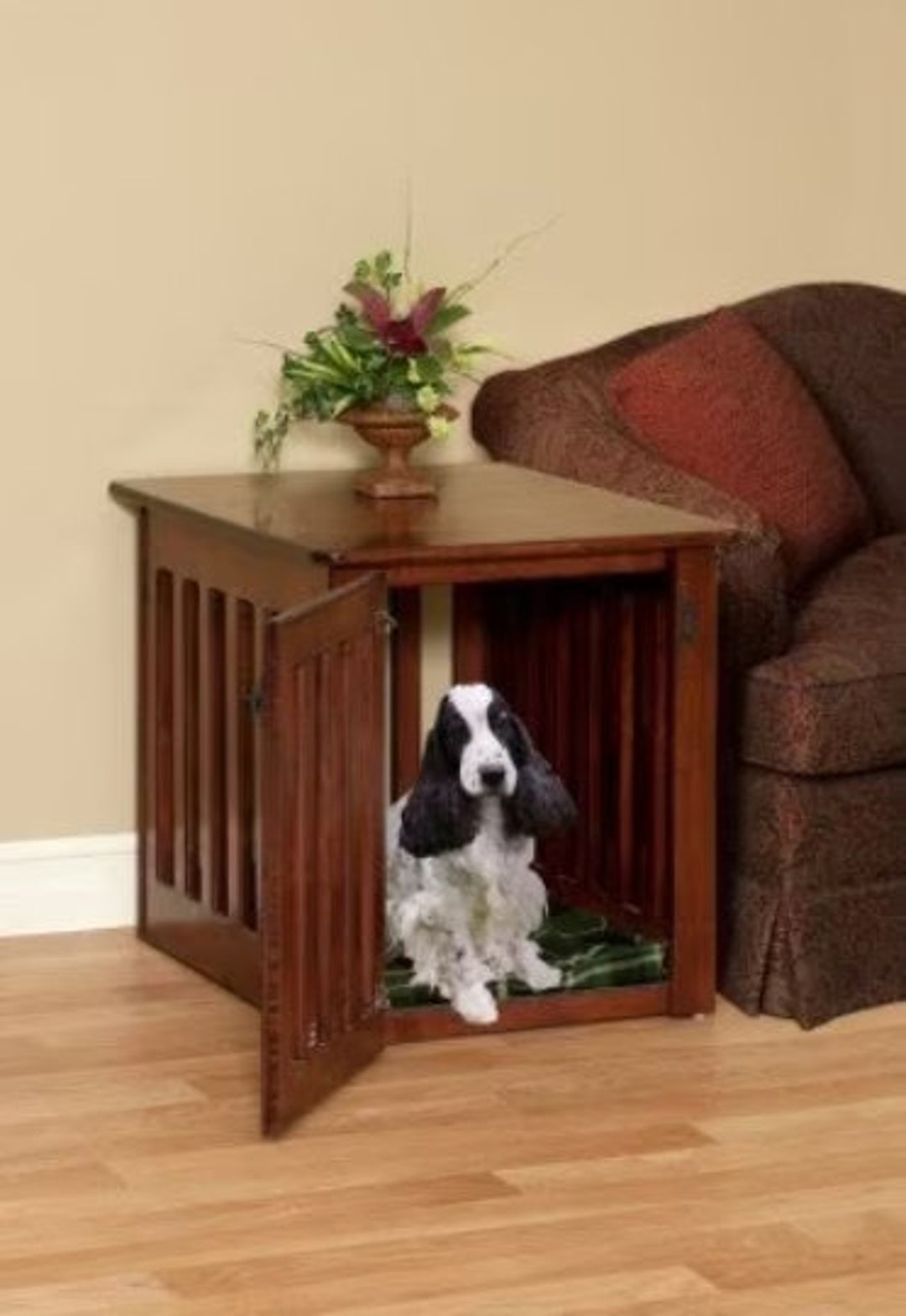 Handmade Wood Dog Kennel Dog Crateend Table Dog Crateamish Made