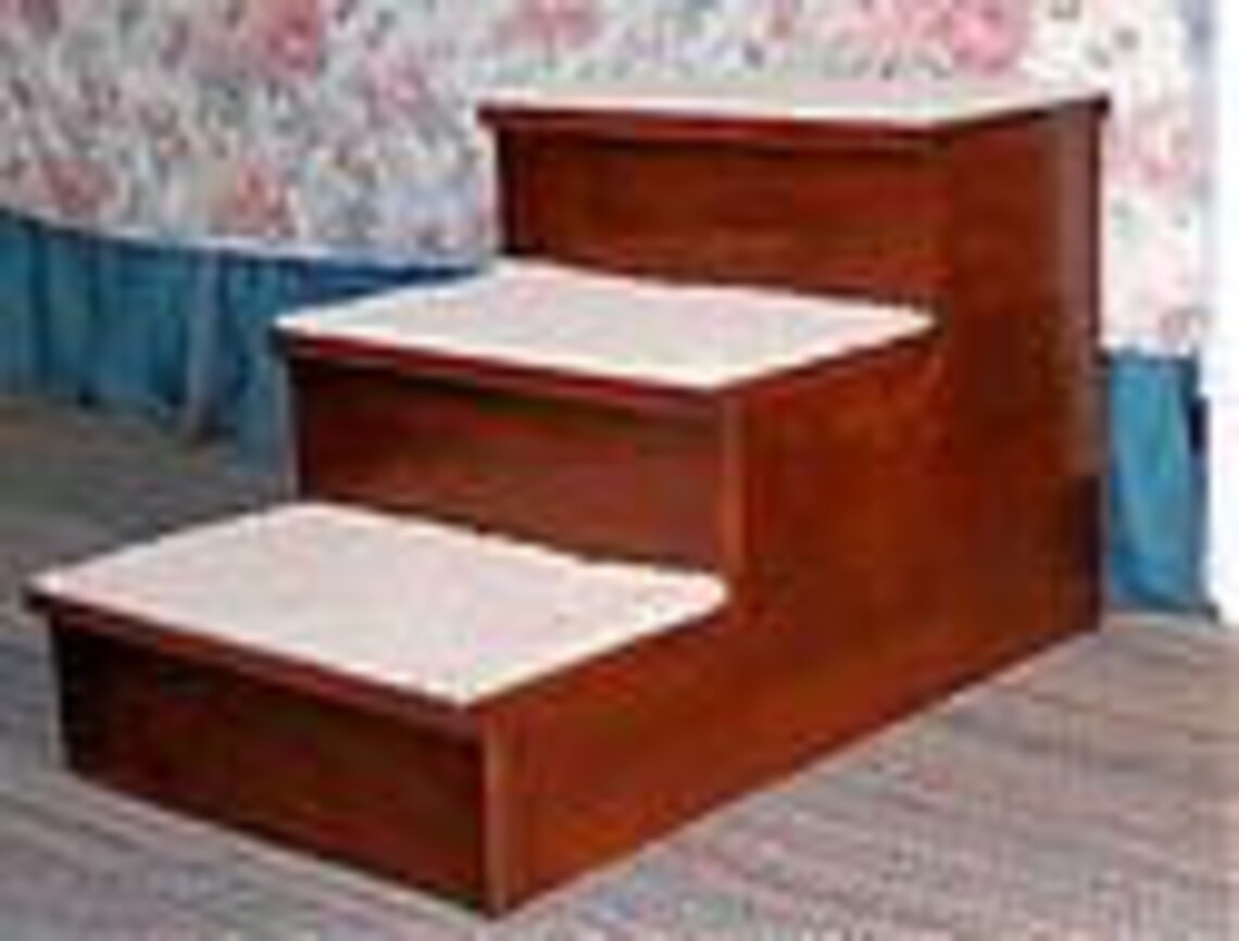 Dog Stairs for Arthritis for Bed Pet Access Step Plan Solid Etsy