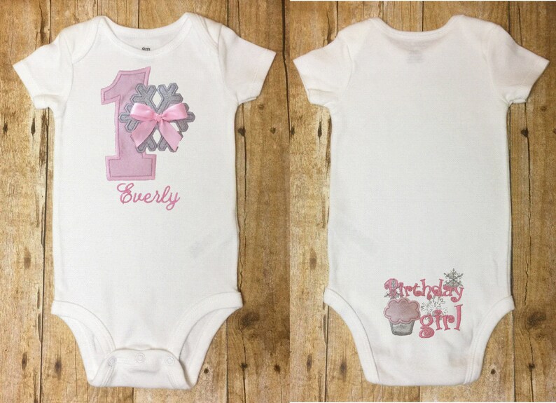 Snowflake Baby Outfit 1st Birthday Outfit Baby Snowflake Etsy