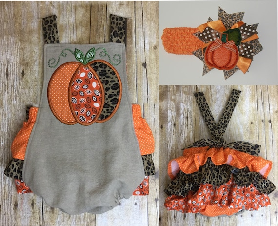 baby girl thanksgiving romper
