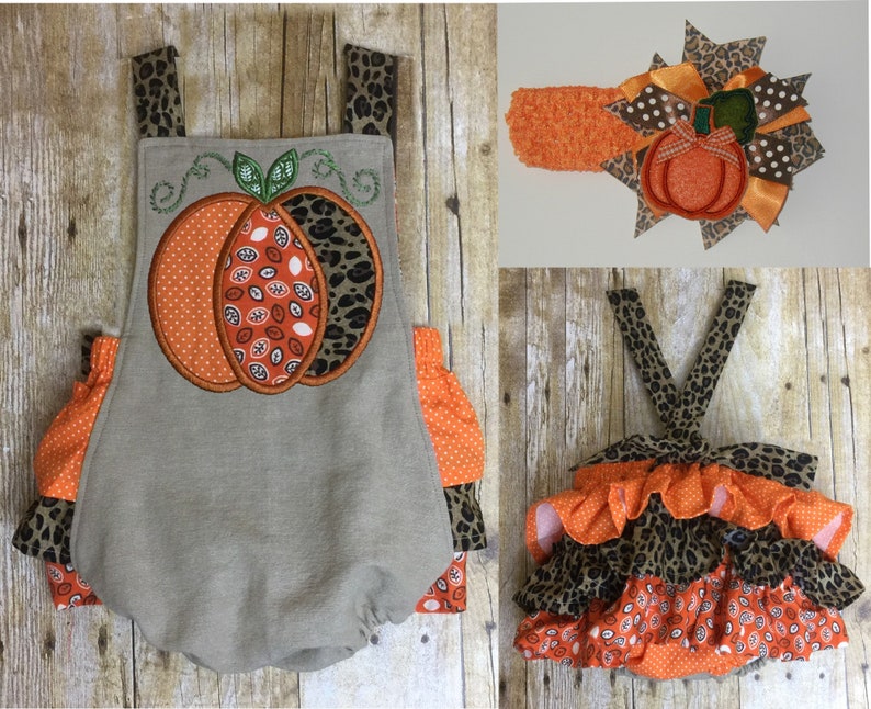 thanksgiving romper baby girl