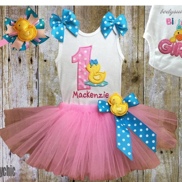 first birthday outfit, baby girl birthday outfit, 1st birthday tutu, 1st birthday outfit, duck birthday outfit, rubber duck birthday
