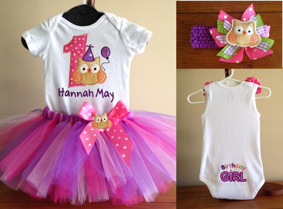 owl first birthday outfit
