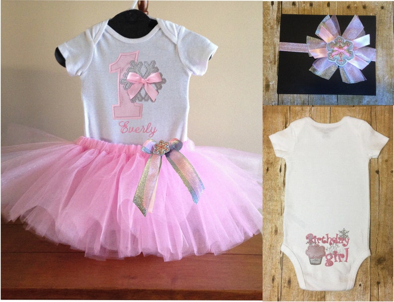 Snowflake Baby Outfit 1st Birthday Outfit Baby Snowflake Etsy