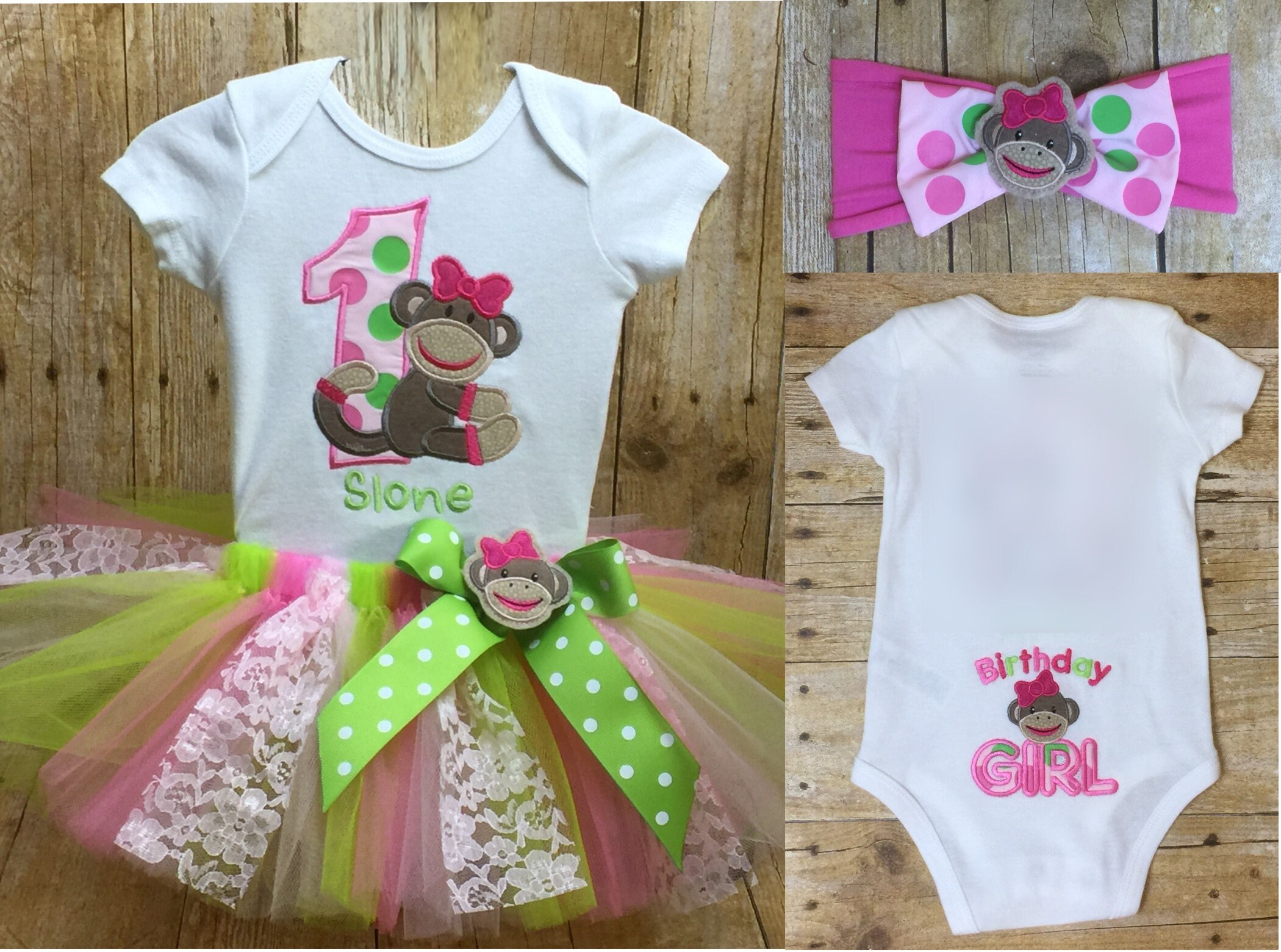 First birthday outfit sock monkey birthday outfit birthday Etsy