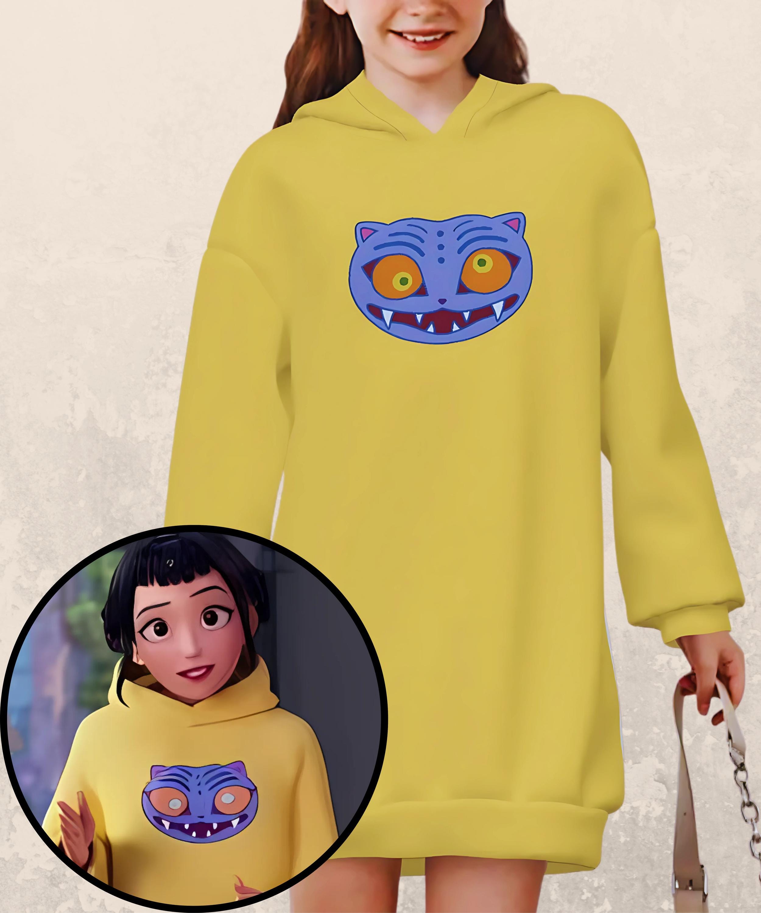 Demon Hunters Kapuzenpulli Für Mädchen - 100% Baumwolle Mit Süßem Print