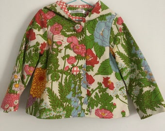 Miss Vintage Garden - Hooded Jacket - Handmade - MelissaM - New Zealand