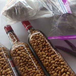 4 to 6 Bottles Roasted Groundnuts | African Groundnuts | Nigerian Groundnuts | African Seasoning | African Nuts | African Food Ingredients