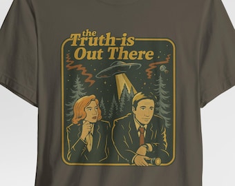 Retro Sci-Fi UFO T-Shirt | The Truth Is Out There Paranormal Tee
