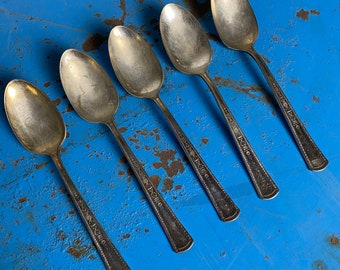 Set of 5 vintage spoons