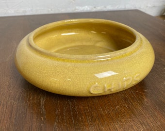 Yellow Roseville USA pottery