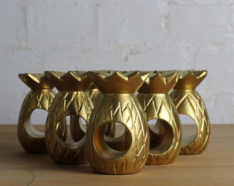 Gold Pineapple Napkin Rings