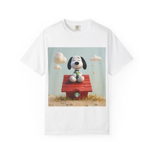 Snoopy Inspired Unisex T-Shirt, Vintage Cartoon Tee, Fun Gift for Dog Lovers, Casual Wear, Summer Style, Birthday Gift Idea