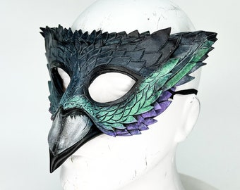 Pigeon Handmade Genuine Leather Mask