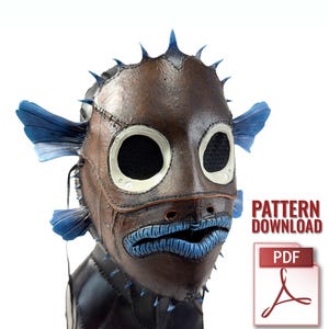 Fish Face Mask Printable Pattern With Instructional Guide