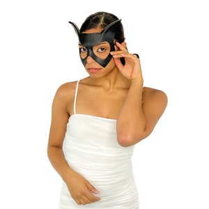 Handmade Genuine Leather Cat Mask