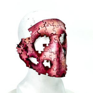 Flesh Puzzle Handmade Genuine Leather Mask