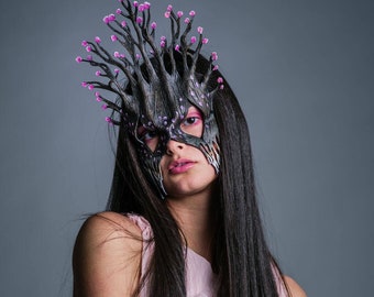 Spring - Handmade Genuine Leather Mask