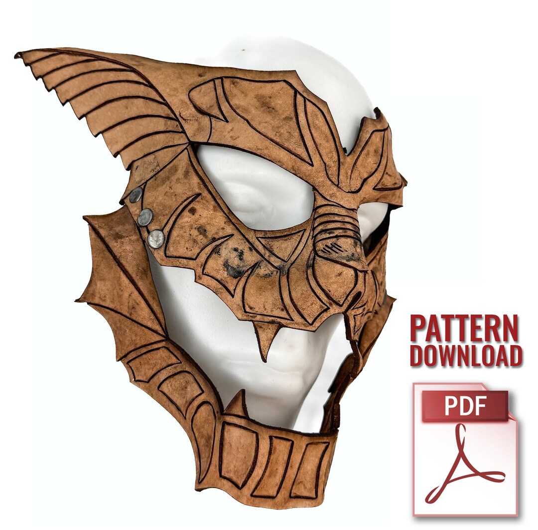 Cyber Tiger Mask Printable Pattern With Instructional Guide - Etsy