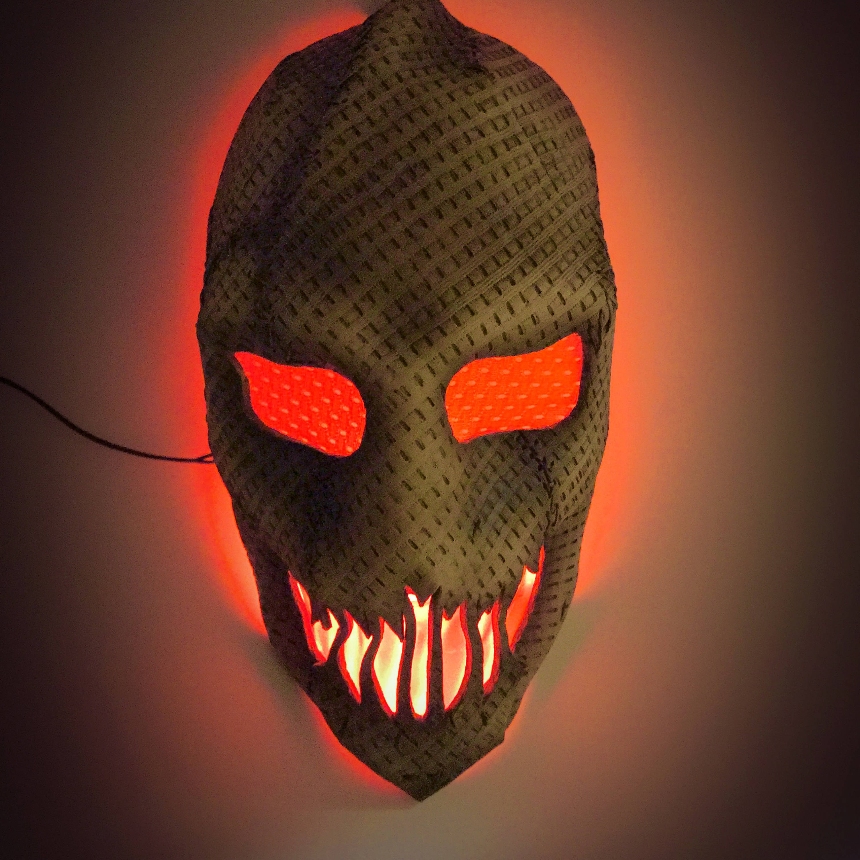 Scarecrow Mask with Optional LED Light Handmade Genuine Etsy