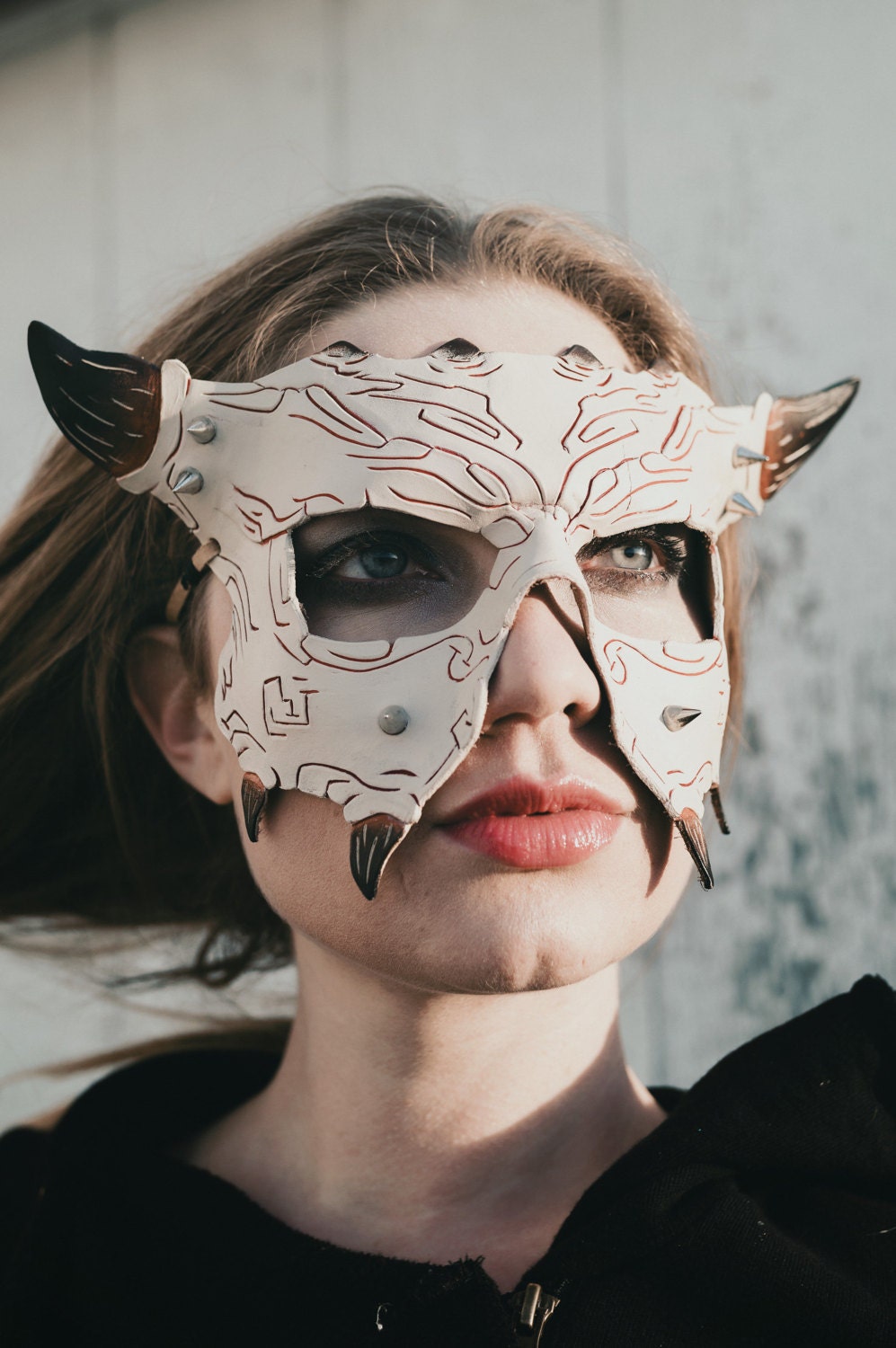 Handmade Genuine Leather Mask Etsy