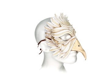 Dove Handmade Genuine Leather Mask