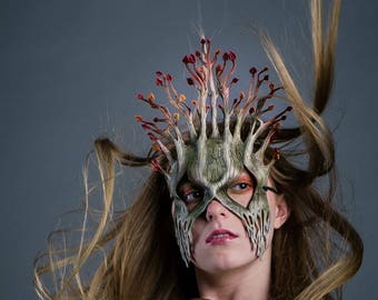 Fall - Handmade Genuine Leather Mask