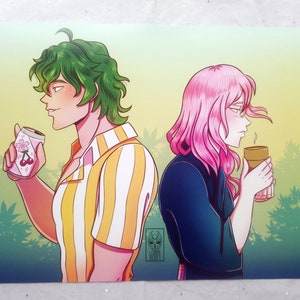 MatchaBlossom アートプリント、チェリー、ジョー、A4