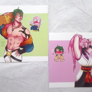 MatchaBlossom Art Prints, Cherry and Joe Square 148x148xmm