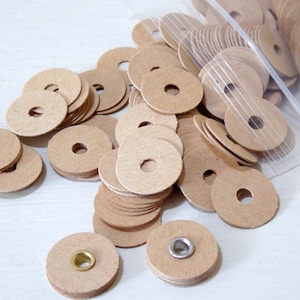 Disques de rondelle en carton beige, fabrication d'enveloppes pour scrapbooking, quantité 100