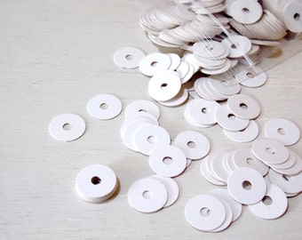 White Cardboard Washer Discs Scrapbooking Envelope Making Qty 100