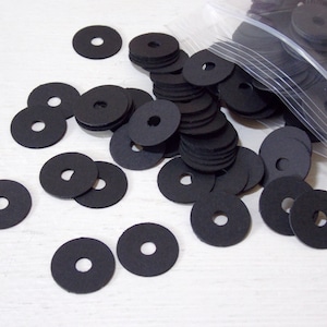 Discos de arandela de cartón negro para álbumes de recortes, fabricación de sobres, cantidad 300